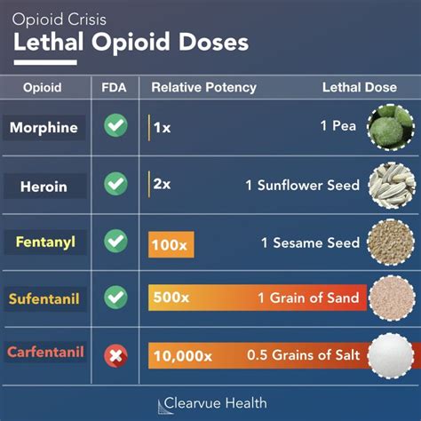 Data Visualization Lethal Doses Of Common Opioids Infographictv