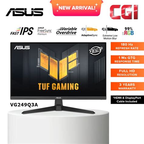 Asus Vg Q A Tuf Gaming Fast Ips Fhd Hz Ms Freesync Premium