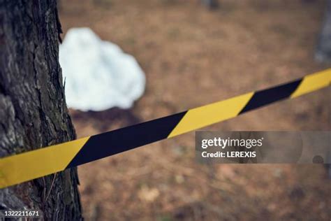 32 Police Tape Crime Scene Silhouette Stock Photos, High-Res Pictures ...