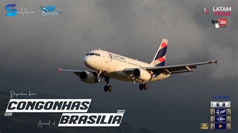 Msfs Airbus A Latam Congonhas Sbsp Brasilia Sbbr Youtube