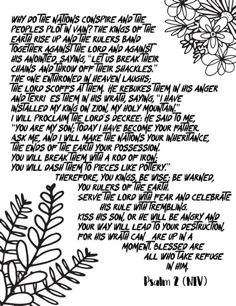 Psalm 2 A Free Scripture Coloring Page From Stevie Doodles