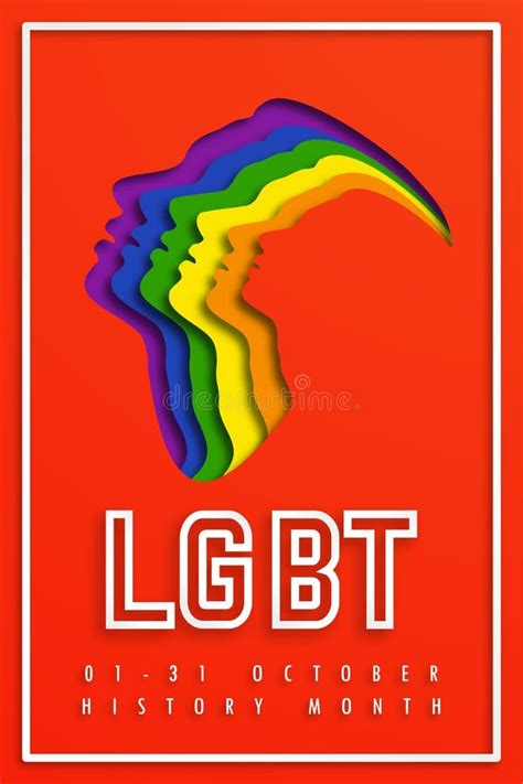 Afiche Del Mes Del Orgullo Con Persona No Binaria Y Arco Iris De La