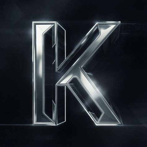 3d Representation Of The Letter K Premium AI Generated Image