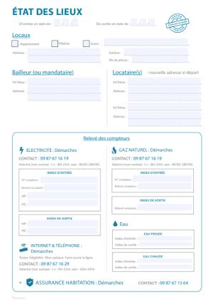 Etat Des Lieux Gratuit Mod Le Entr E Sortie Conforme Loi Alur