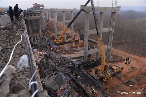 Bridge Collapse Accident Site In Central China China Org Cn