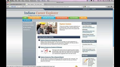 How To Use Indianas Own Indiana Career Explorer Tutorial And