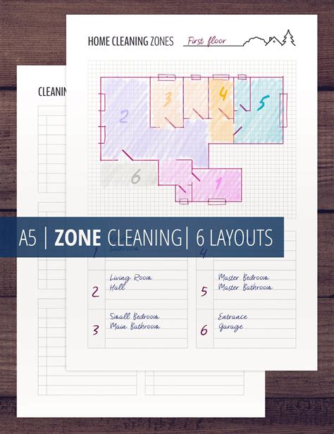 Zone Cleaning Printable