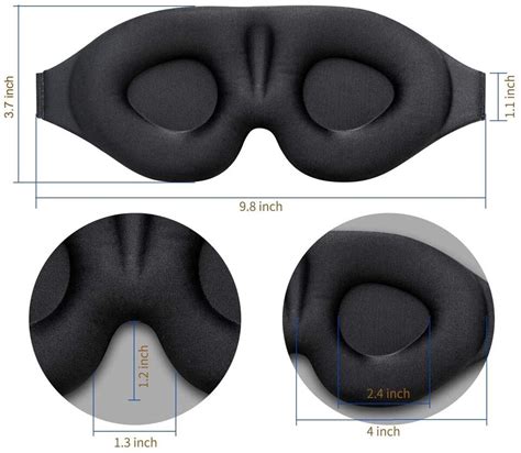 Sleep Eye Mask For Men Women 3d Contoured Cup Sleeping Mask