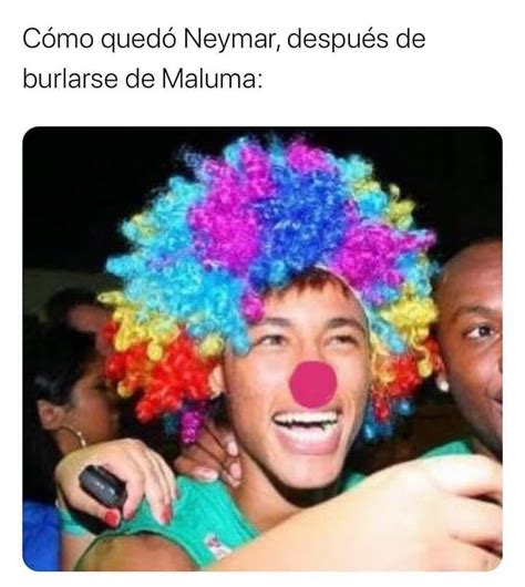 Cómo quedó Neymar después de burlarse de Maluma Memes