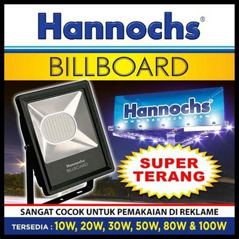 Jual Lampu Sorot Led Billboard Watt Hannochs Putih Shopee Indonesia