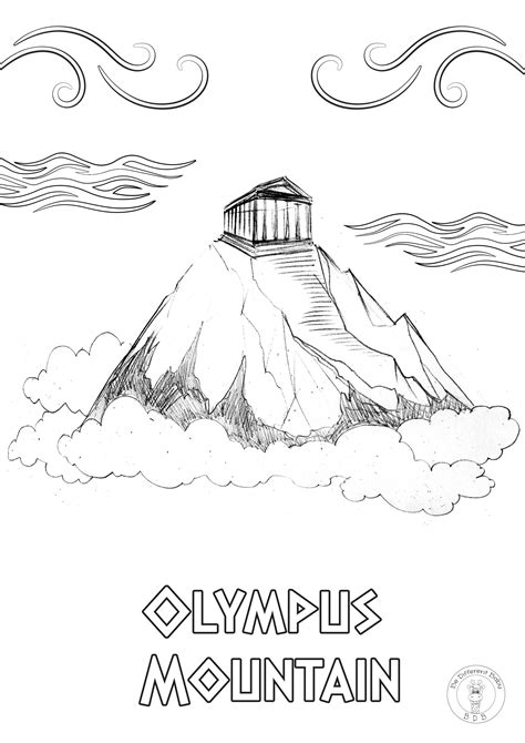 12 Gods Of Mount Olympus Coloring Pages