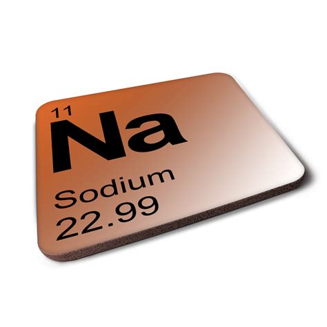sodium na periodic table element coaster bluecyborgcom