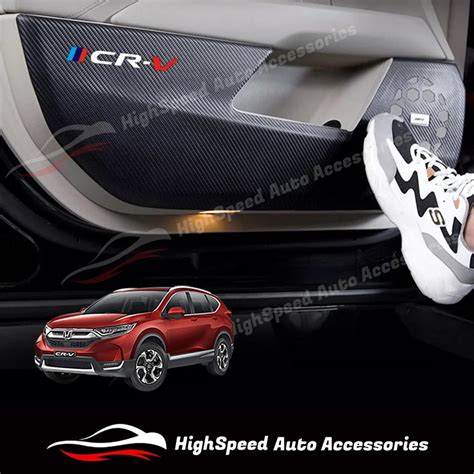 Honda Crv G G G G Carbon Fiber Anti Side Kick Sticker