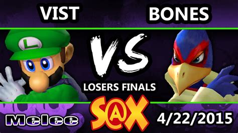 S X Vist Luigi Vs Bones Falco SSBM Losers Finals Smash Melee