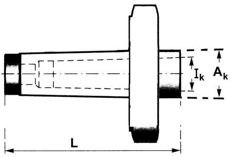 Reduzierhülse mit Abdrückgewinde und Mutter MK3 2 MK4 3 MK4 2 MK5 4 MK5