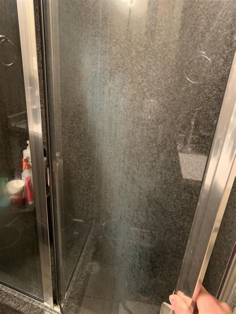 How To Remove The Scum From This Shower Door We Have Tried Everything