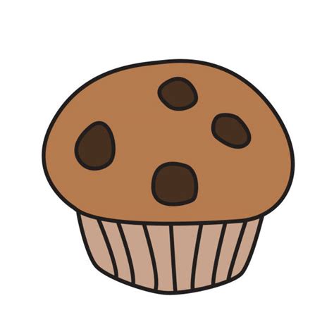 Chocolate Muffin Isolated Illustrations Royalty Free Vector Graphics