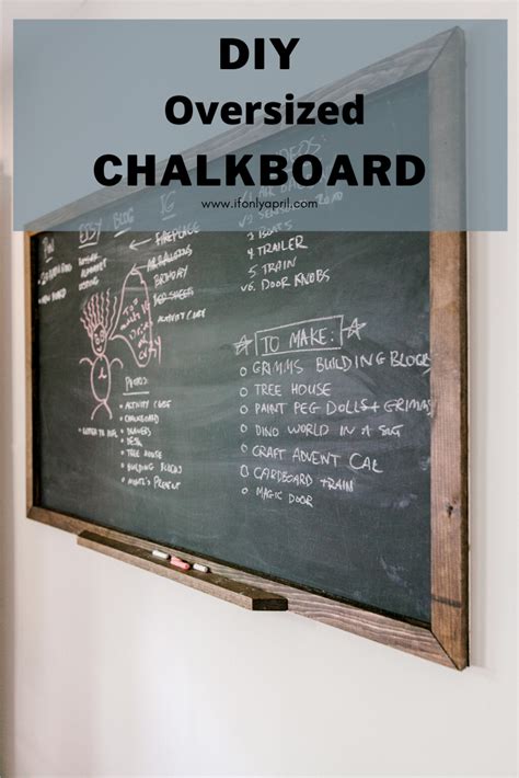 Easy Diy Magnetic Chalkboard How To Make Under Artofit