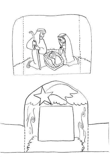 Nativity Scene For Kids To Make Colour Free Printable Artofit