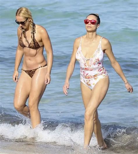 Sabine Lisicki In Bikini At A Beach In Miami HawtCelebs