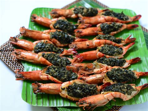 Tiger Prawns With Laing Online Recipe The Maya Kitchen