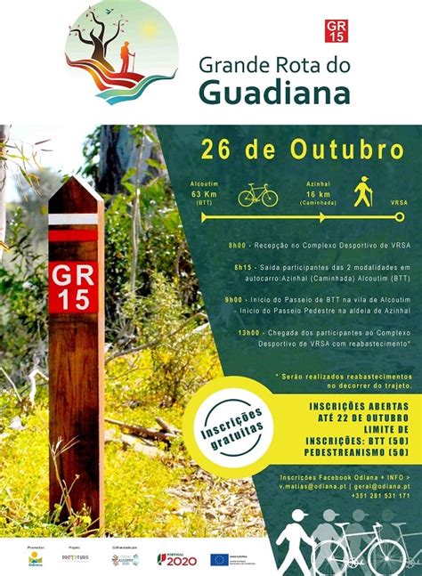 Grande Rota Do Guadiana Novo Passeio Gr Caminhada E Btt Mais Algarve