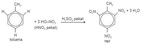 Konsep Reaksi Benzena Trinitro Toluena Yang Dig