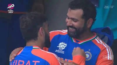 A Sigh Of Relief Rohit Sharma And Virat Kohli Share A Hug Of A