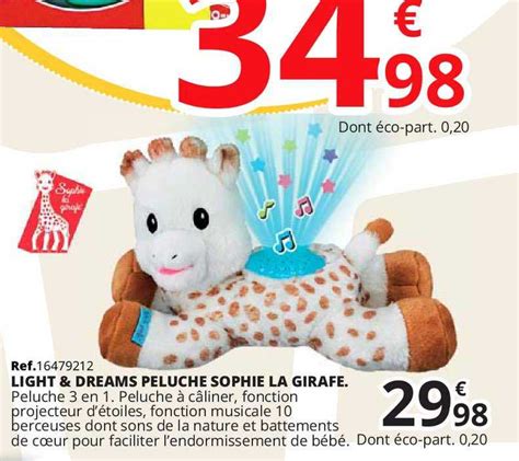 Promo Light Dreams Peluche Sophie La Girafe Chez Maxi Toys