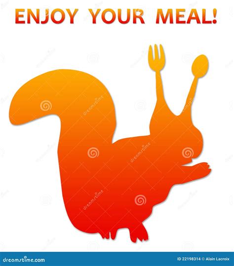 Enjoy your meal stock illustration. Image of deli, breakfast - 22198314