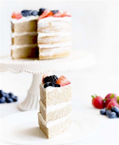Healthy Berry Vanilla Naked Cake Whisk In Wellness
