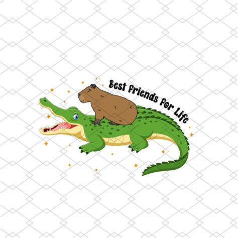 Capybara And Crocodile Alligator PNG Files, Capybara Crocodile Shirt ...