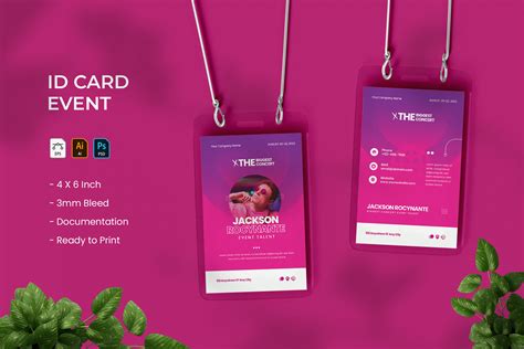 Event Id Card Graphic By Vunira Template · Creative Fabrica