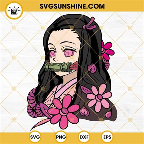 Nezuko Kamado Svg Demon Slayer Svg Png Dxf Eps Cut Files