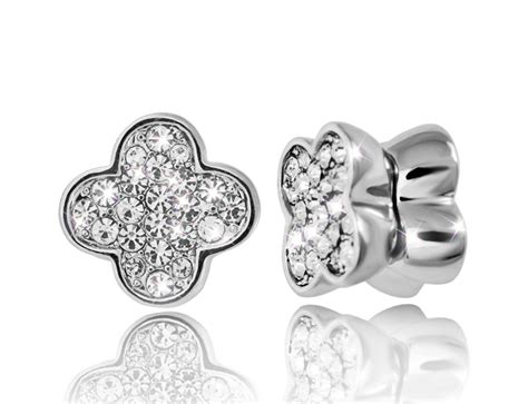 Серьги двойные Beautiful flower купить в интернет магазине в Москве