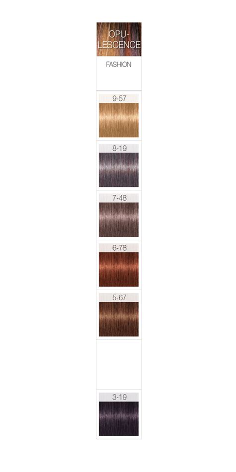 Schwarzkopf Professional Igora Royal Opulescence Permanent Color Creme Color Chart