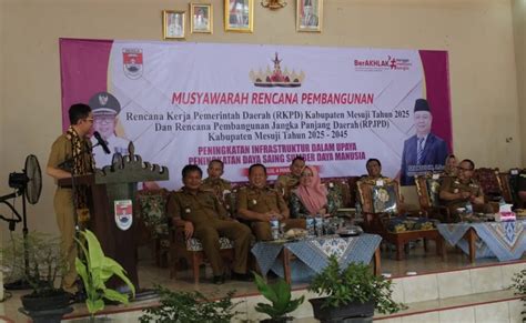 Membuka Musyawarah RKPD 2025 Di Simpang Pematang Oleh PJ Bupati Mesuji