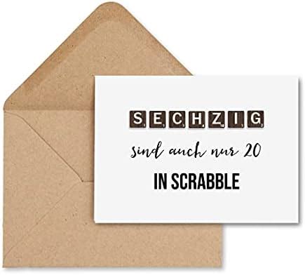 Nastami Geburtstagskarte Scrabble Inkl Umschlag Postkarte Geburtstag