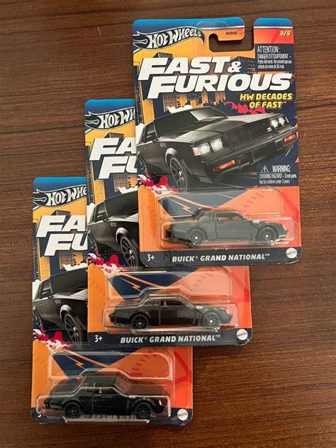 Hot Wheels Fast Furious Buick Grand National HW Decades Of Fast Toys Collectibles Mainan Di