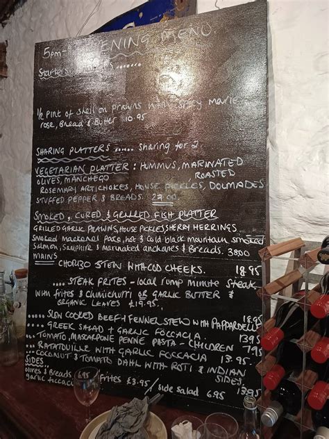 Menu At The Granary Cafe Hay On Wye