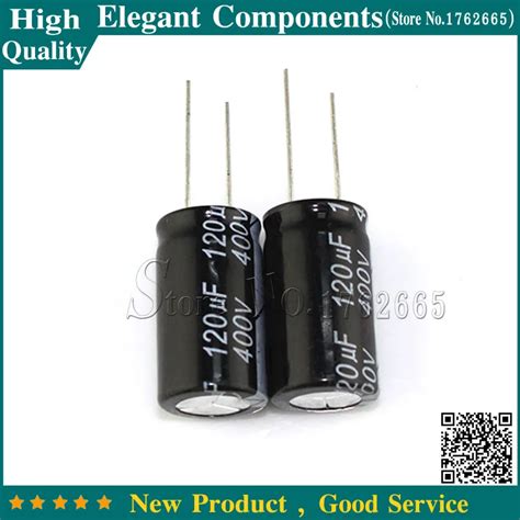 10PCS 120UF 400V 400V 120UF Aluminum Electrolytic Capacitor 400 V 120