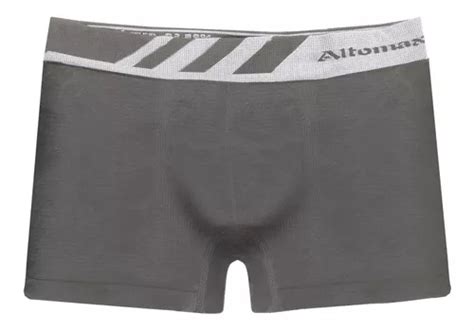 Cueca Boxer Lisa Microfibra Altomax Cinza Parcelamento Sem Juros