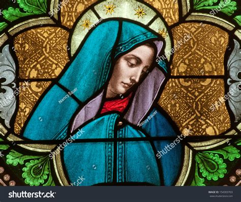 Virgin Mary Stained Glass Window