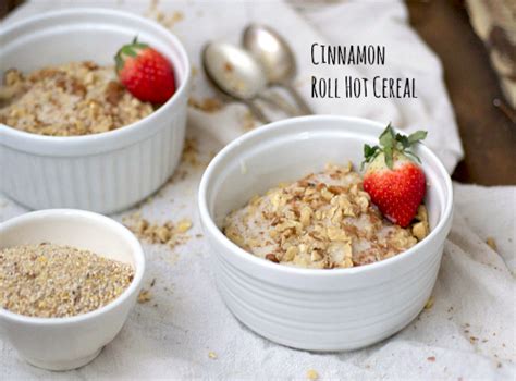 Cinnamon Roll Hot Cereal The Realistic Nutritionist