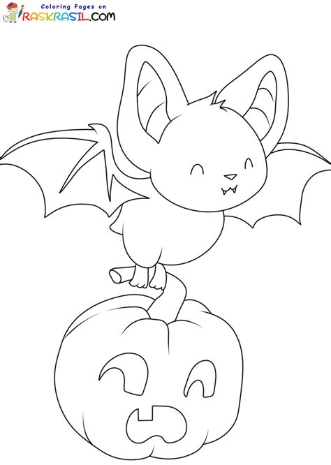 Desenhos De Kawaii Halloween Para Colorir