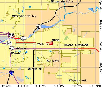 Mesa Arizona Map