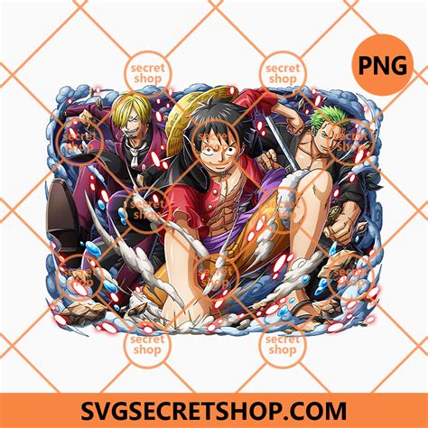 Straw Hat Pirates Monster Trio Png The Strongest Fighters Of The