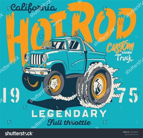 Vector Hot Rod Race Car Illustration Stock Vector Royalty Free Shutterstock