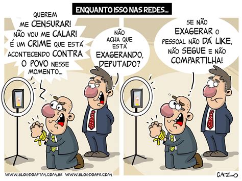 Charge Enquanto Isso Nas Redes Sociais Blog Do Aftm