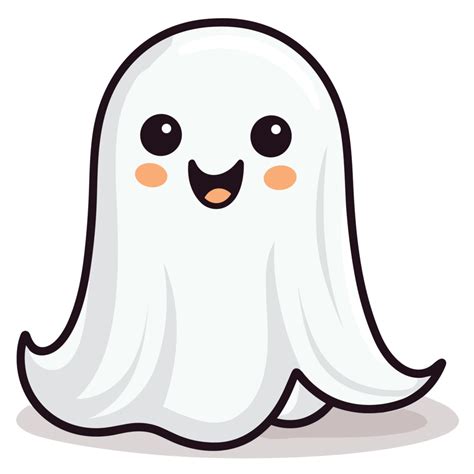 Beautiful Cute Halloween Ghost Ai Generative 33154945 Png